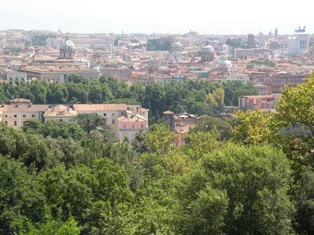  panorama sur Rome depuis le Janicule